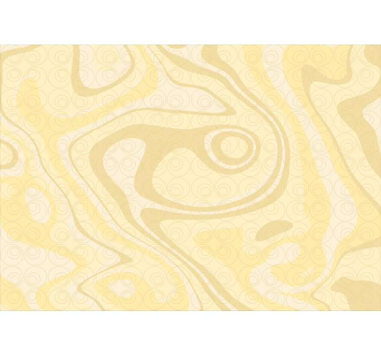 Abstract wall mural with curved shapes design - TenStickers