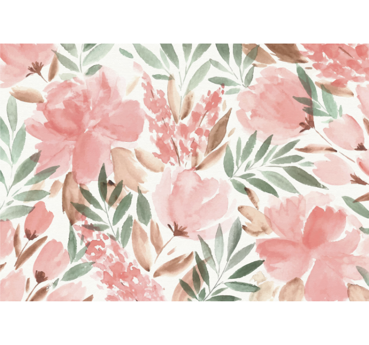 Flower mural floral elegance design - TenStickers