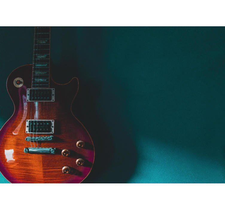 Music mural electric guitar design - TenStickers