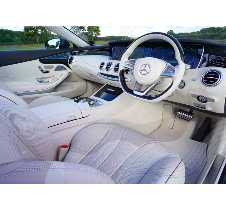 Vehicle mural luxury car interior art - TenStickers
