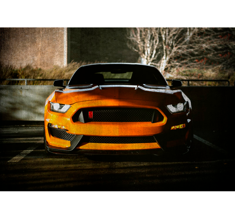 Vehicle mural sleek muscle car design - TenStickers