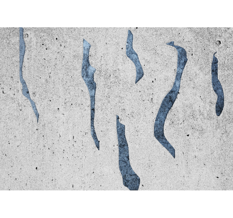 Flowing Blue Patterns texture wall mural - TenStickers