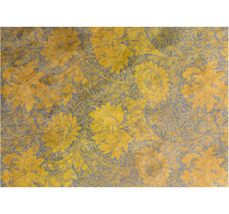 Flower mural floral pattern design - TenStickers