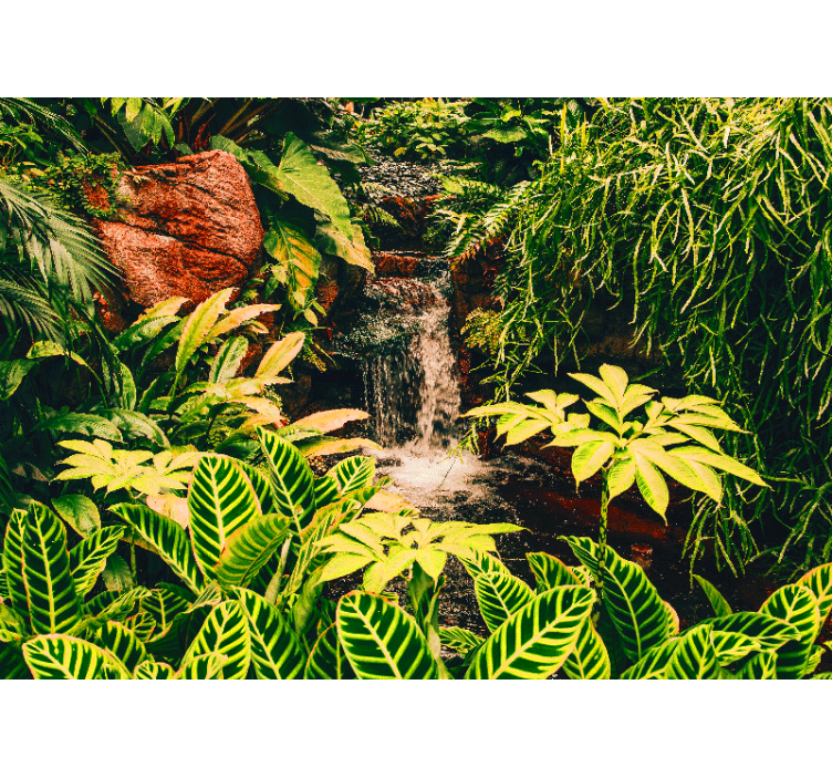 Nature wall mural vibrant tropical paradise - TenStickers