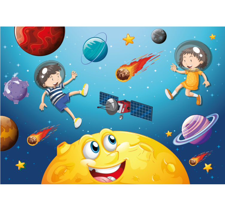 Fantasy wall mural space adventure voyage - TenStickers
