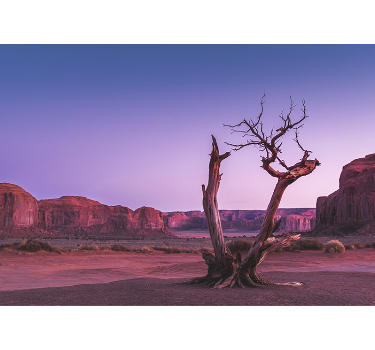 Landscape mural wallpaper desert stone design - TenStickers