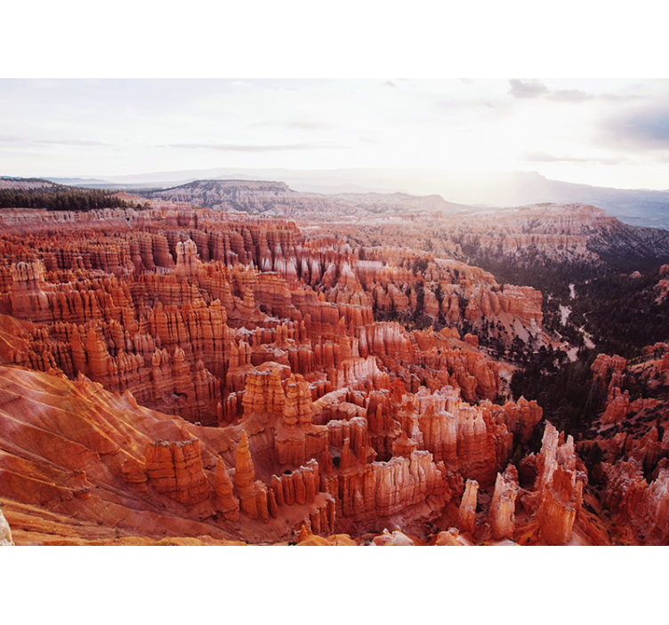 Landscape mural wallpaper bryce canyon view - TenStickers