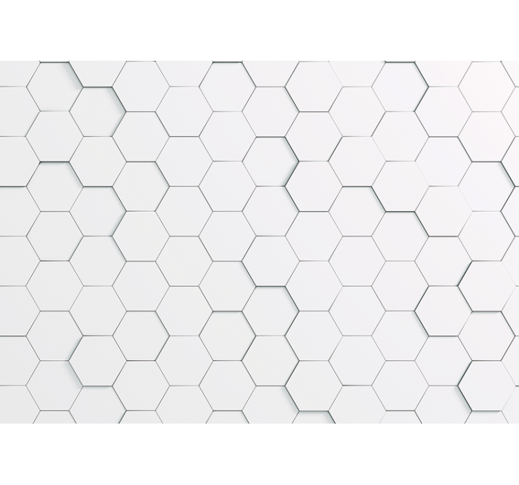 Texture wall mural hexagonal design - TenStickers