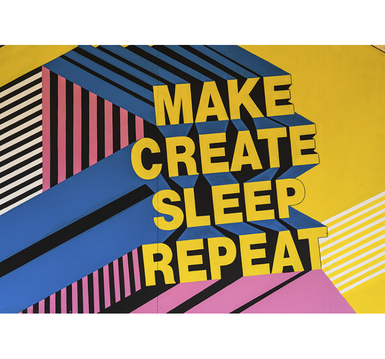 Mural quote live a creative life - TenStickers