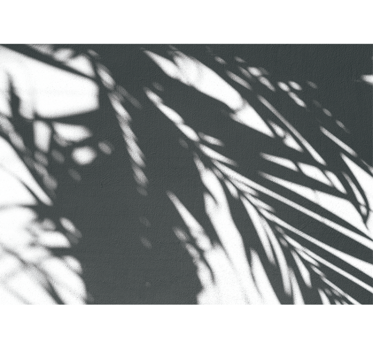 Nature wall mural shadowy palm designs - TenStickers