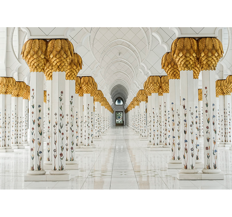 Africa wall mural majestic column foyer - TenStickers