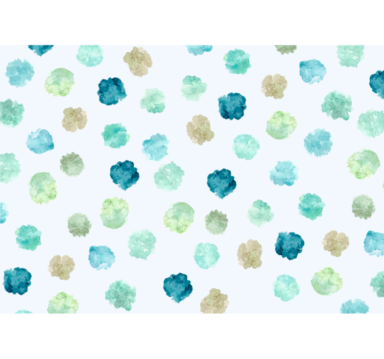 Wall mural watercolor floral designs - TenStickers