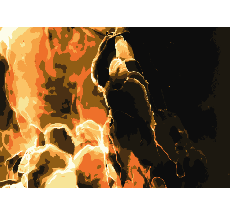 Marble style painting with green Wall Murals - TenStickers