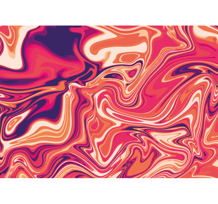 Abstract wall mural with flowing swirl patterns - TenStickers