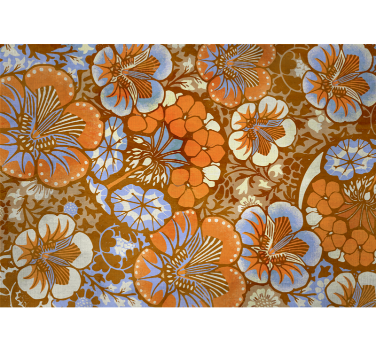 Flower mural floral patterns joy - TenStickers