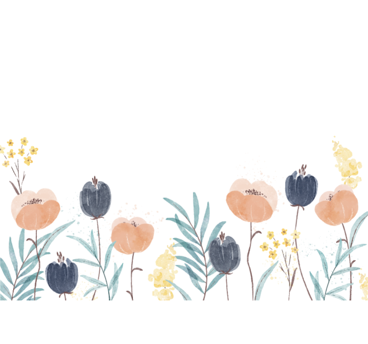 Flower mural delightful floral arrangement - TenStickers