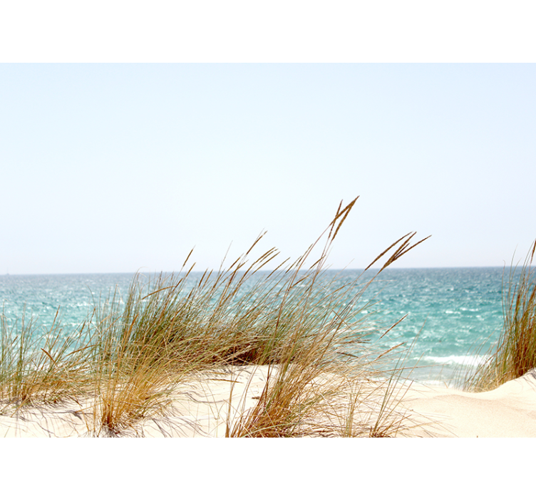 Nature wall mural tranquil shoreline view - TenStickers