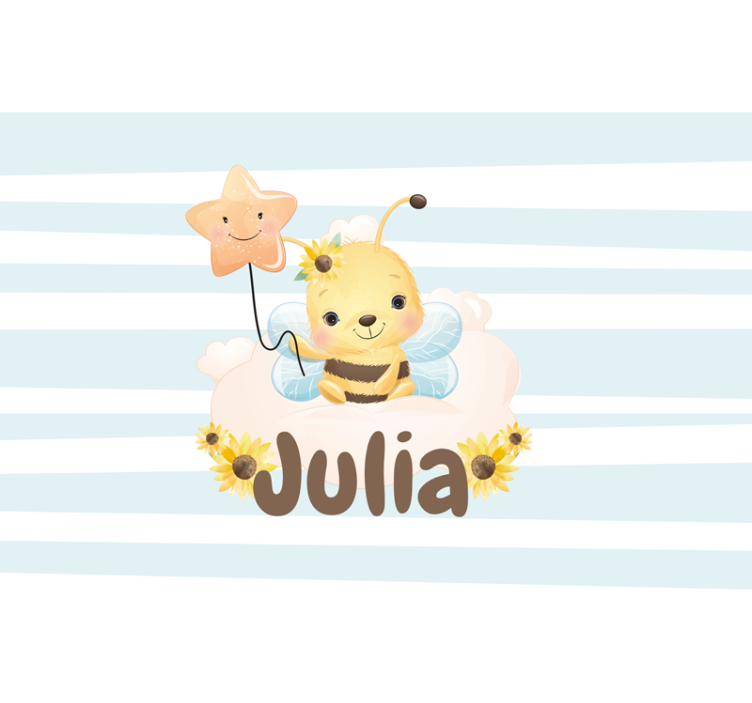 Nursery mural cute bee design - TenStickers