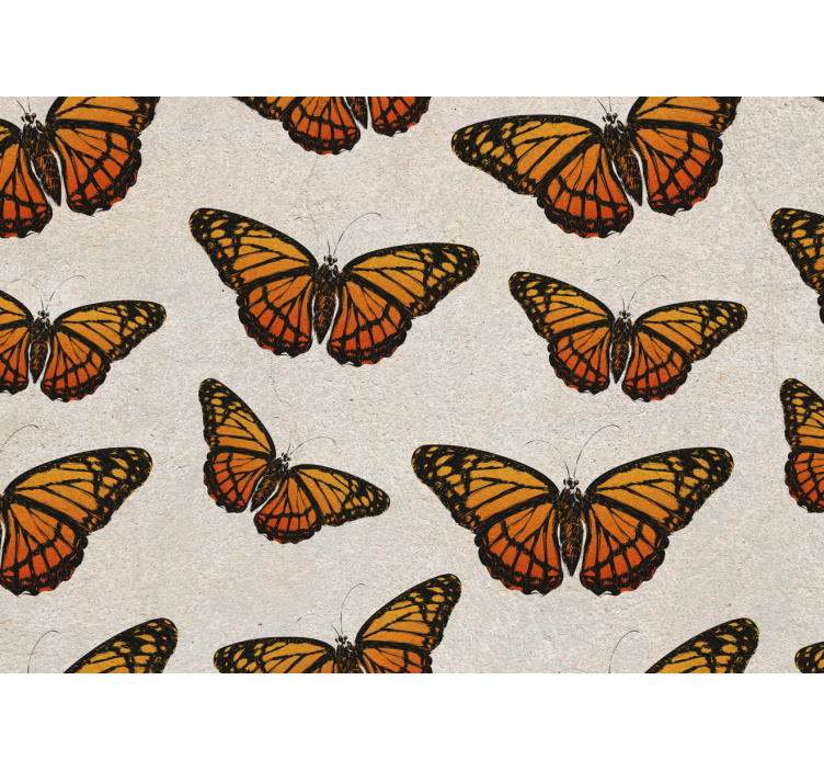 Vintage Monarch Butterfly Teenage Wall Murals - TenStickers
