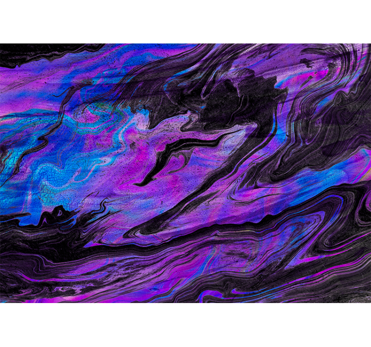 Abstract wall mural swirling purple designs - TenStickers
