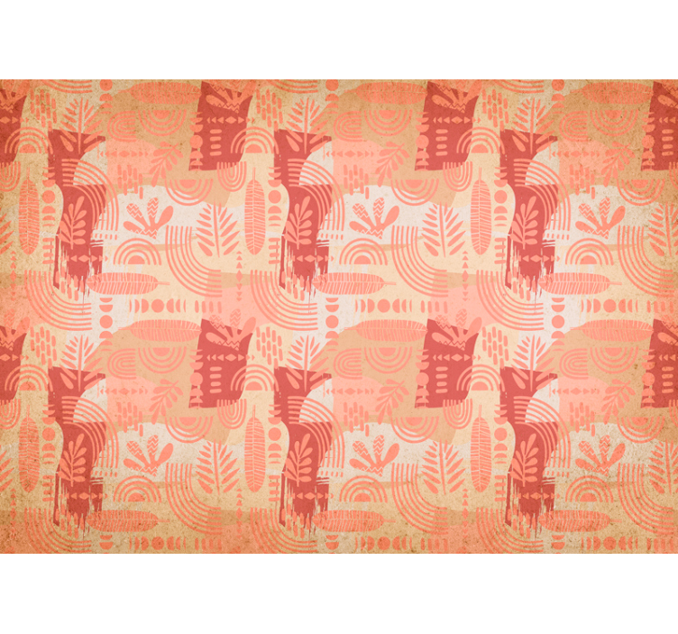 Wall mural geometric pattern design - TenStickers