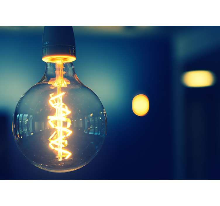 Mural quote elegant lighting design - TenStickers