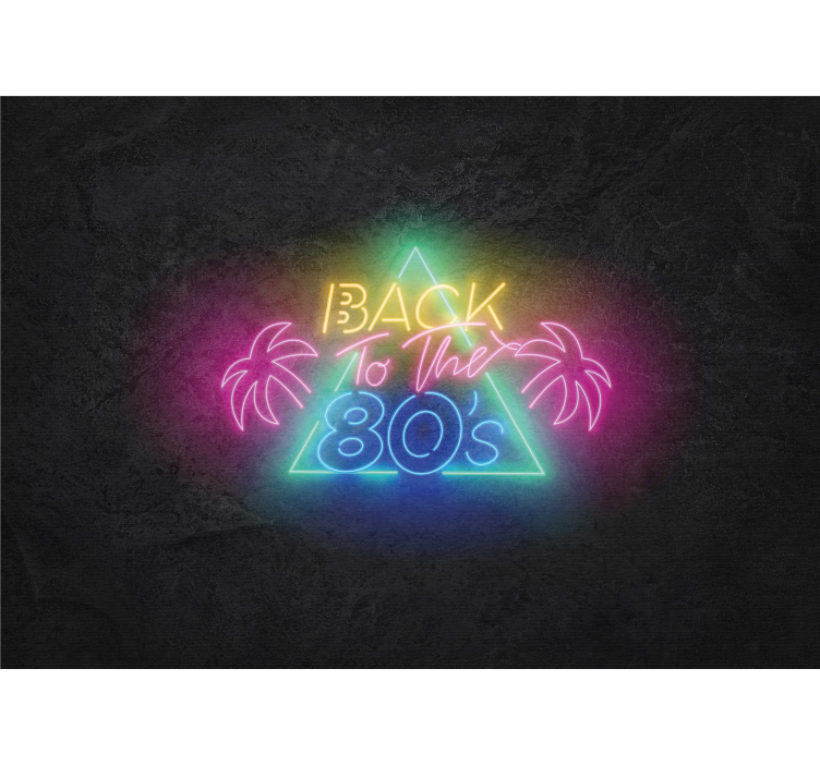 Back to the 80's vintage wall mural - TenStickers