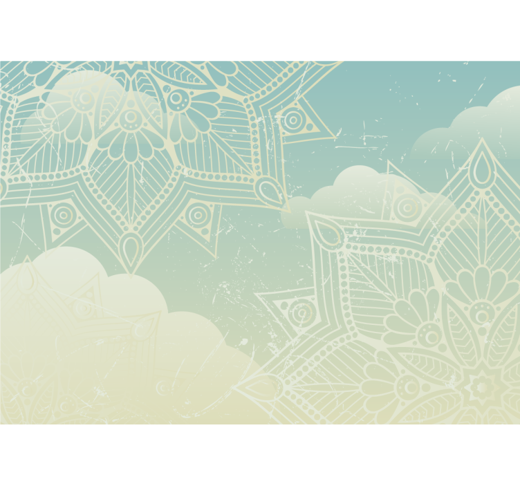 Mandala wall mural intricate geometric design - TenStickers