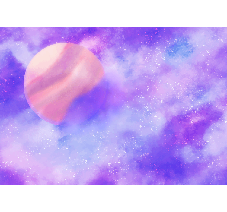 Space mural cosmic planet sphere - TenStickers
