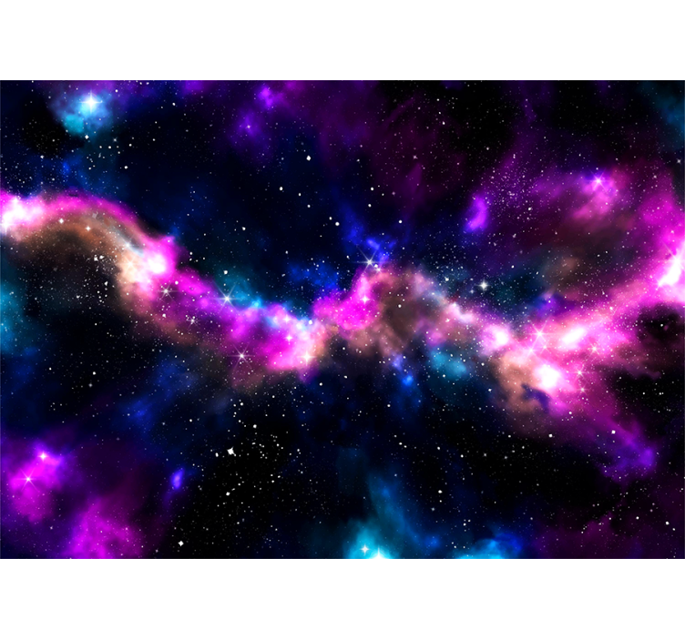 Space mural cosmic nebula landscape - TenStickers