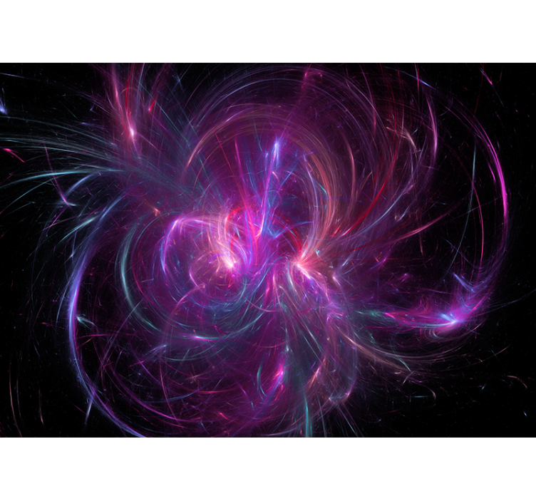 Abstract wall mural cosmic energy swirl - TenStickers