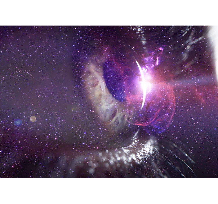 Space mural galactic eye view - TenStickers