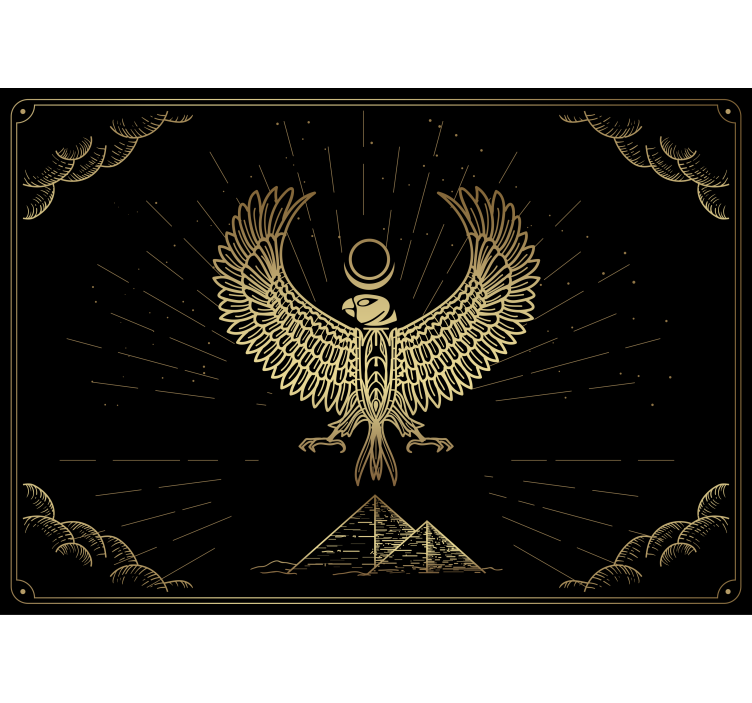 Animal wall mural eagle emblem design - TenStickers