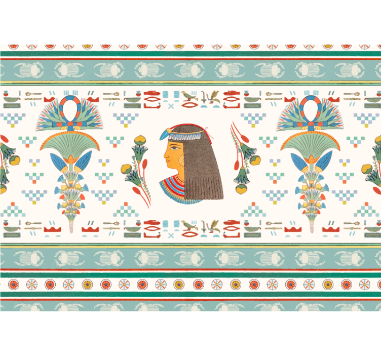 Painting wall mural egyptian woman profile - TenStickers