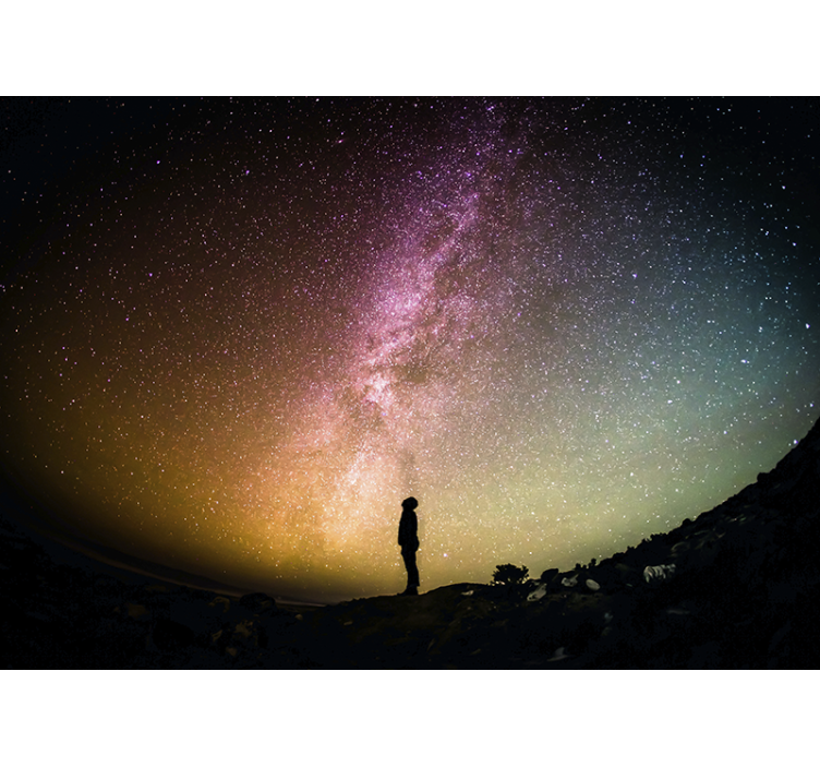 Space mural celestial night sky view - TenStickers
