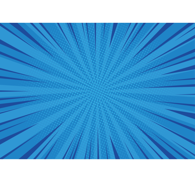 Blue pop comic background vintage wall mural - TenStickers