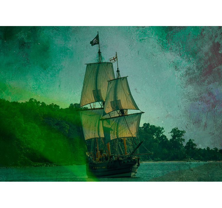 Vehicle mural sailing ship - TenStickers