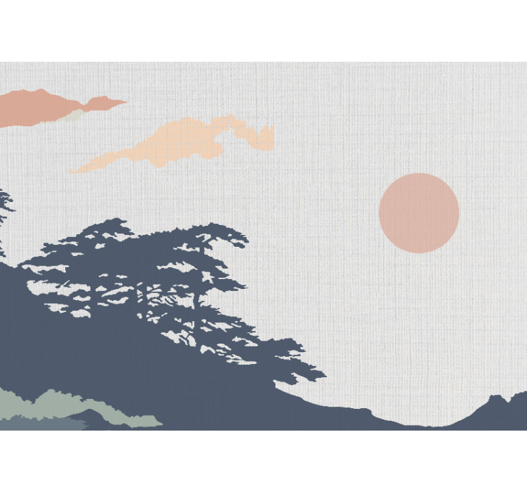 Nature wall mural serene landscape view - TenStickers