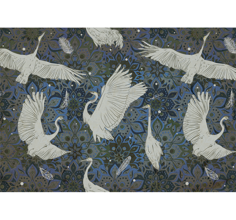 Animal wall mural elegant crane design - TenStickers