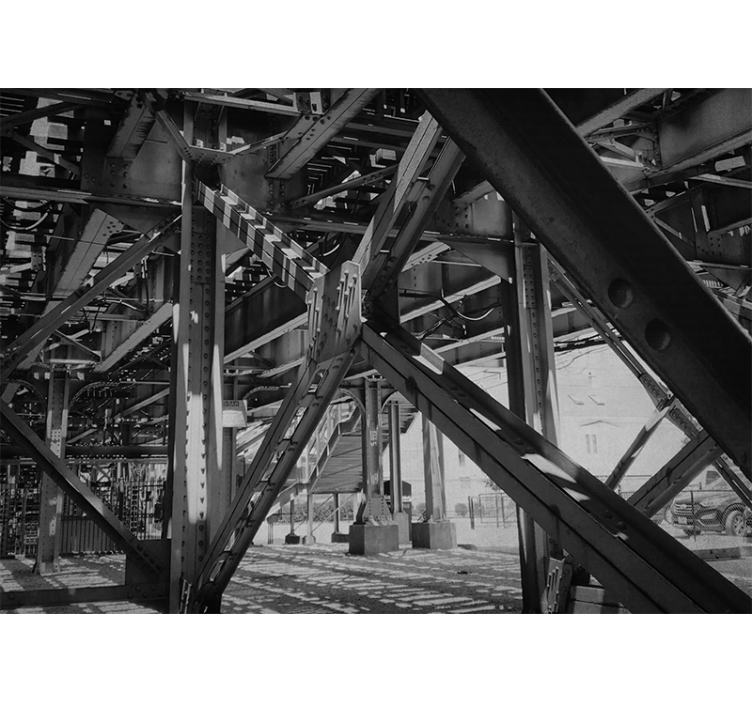 City wall mural urban structure design - TenStickers