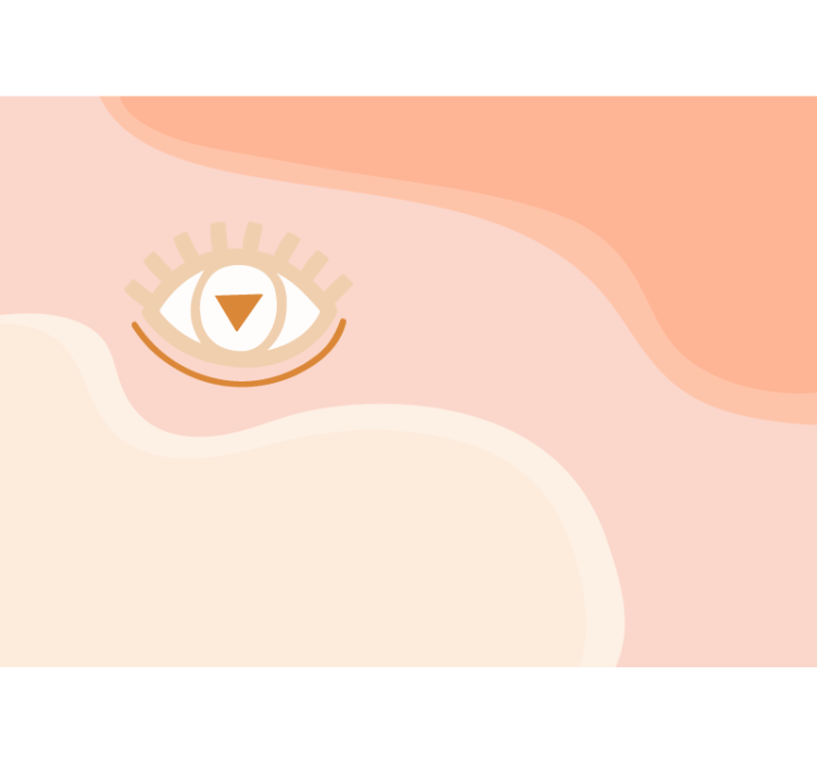 Abstract wall mural with artistic eye design - TenStickers