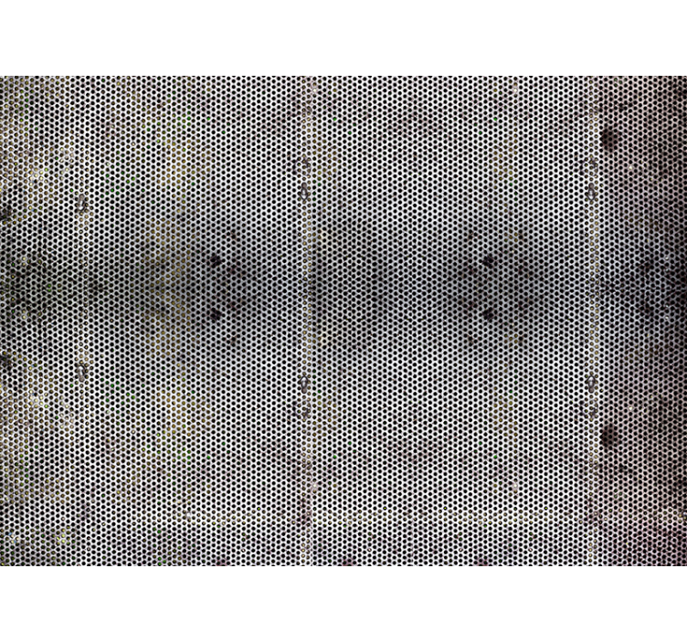 Pierced metal with holes wall mural - TenStickers