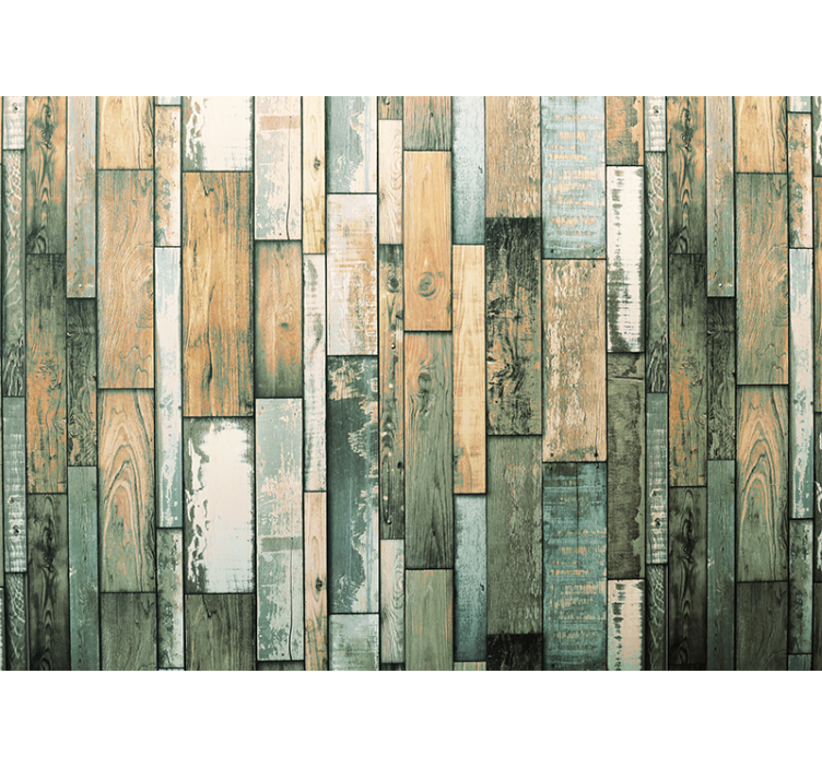 wood planks Wood Wall Mural - TenStickers