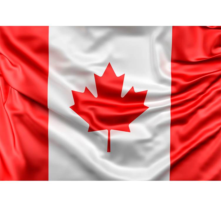 canadian flag wall mural - TenStickers