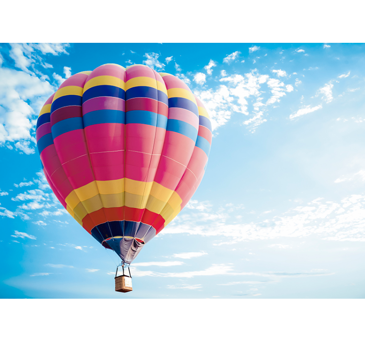 Dreamy Balloon Adventure sky mural - TenStickers