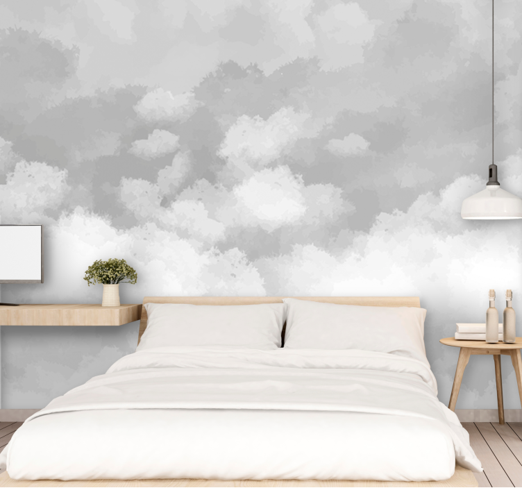3d wall mural soft cloud texture design - TenStickers