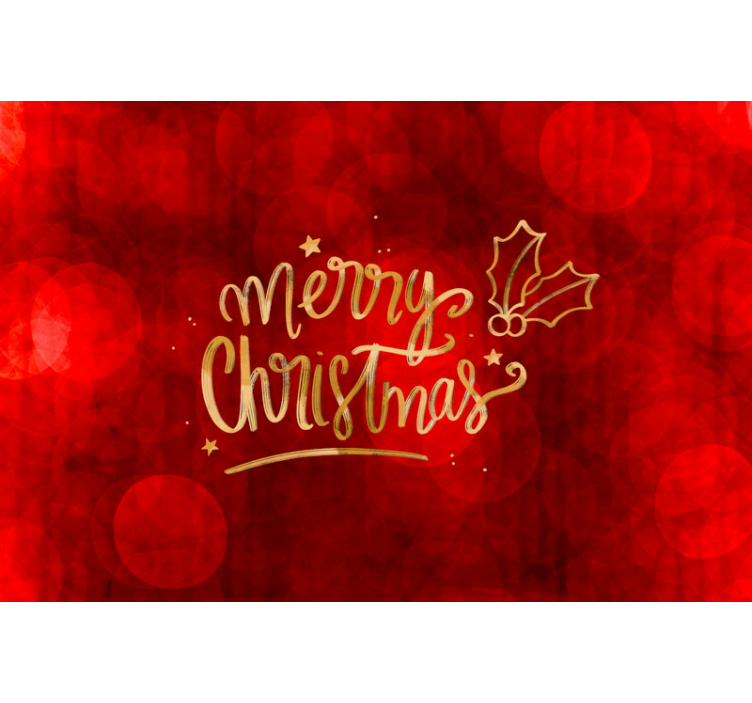Festive Holiday Greeting christmas mural - TenStickers