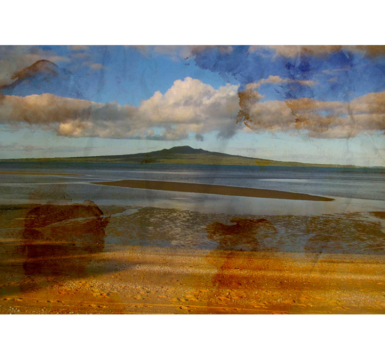 Rangitoto - New Zealand sea wall mural - TenStickers