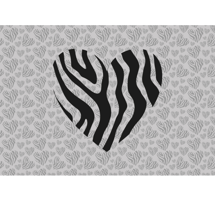 Animal wall mural zebra stripe design - TenStickers
