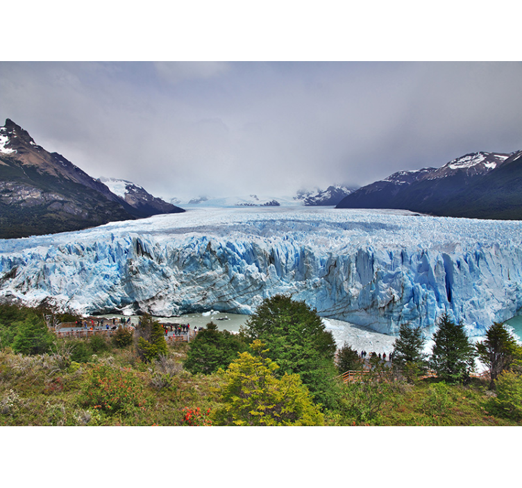 Landscape mural wallpaper glacial landscape view - TenStickers